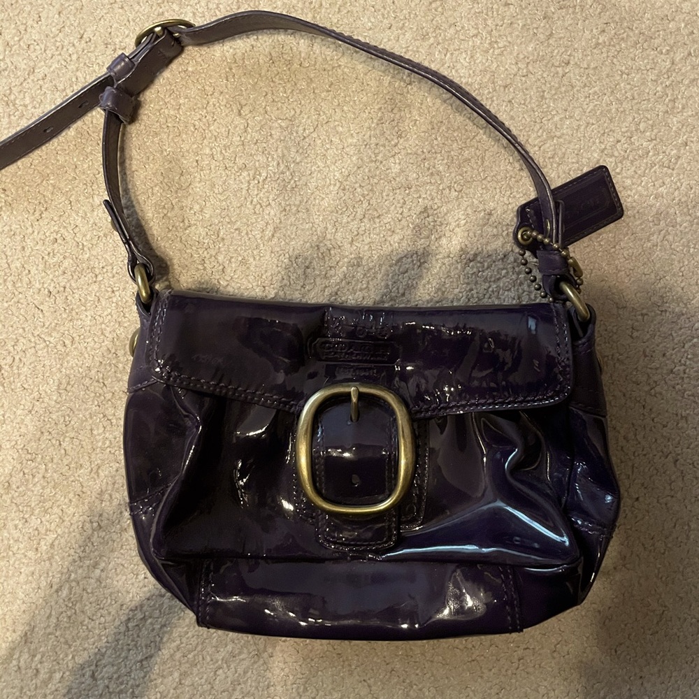 Coach Patent Leather Shoulder Bag